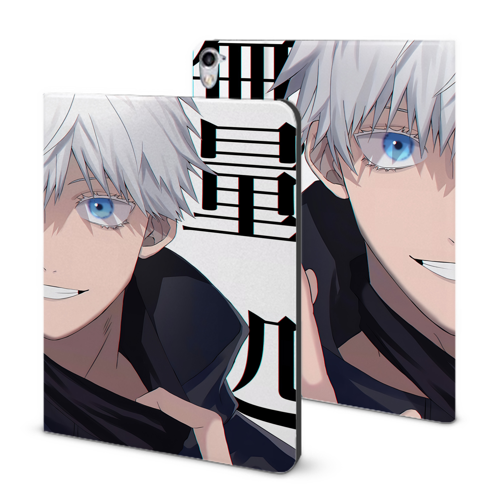 （画像用） 呪術廻戦 Jujutsu Kaisen IPad ケース ブック型 PUレザー TPU 耐衝撃 軽量 薄型 ペン収納なし 全面保護 IPad 各モデル対応